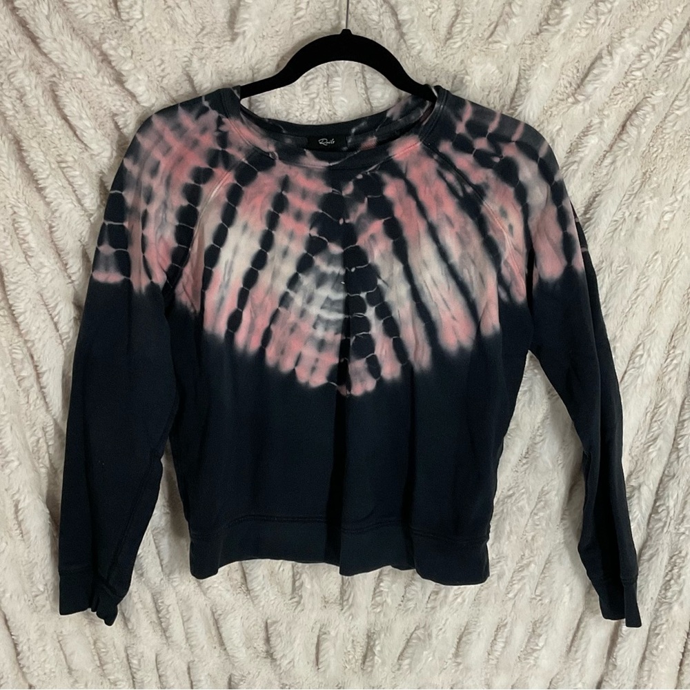 Rails Theo Sweater Black Petal Tie Dye